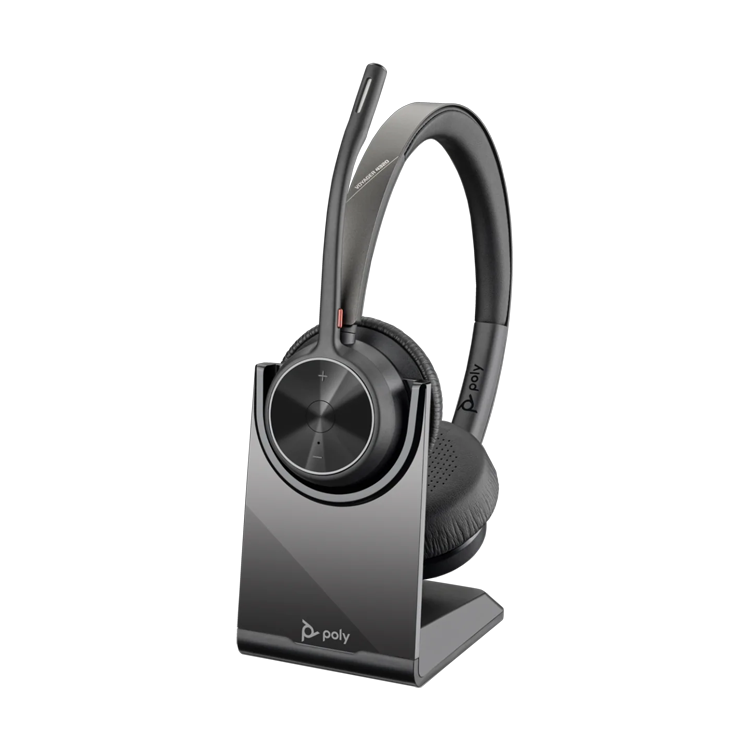 Poly Voyager 4320 UC Stereo Headset - Bluetooth Stereo with BT700A + Charging Stand (77Y99AA)