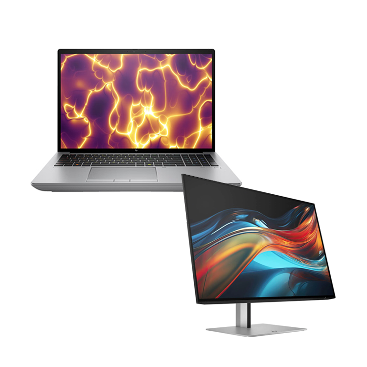HP ZBook Fury G11 16” Mobile Workstation (Intel i7-14700HX, 32GB/1TB, RTX 2000 Ada, WUXGA Touch, Windows 11 Pro) + HP Series 7 23.8” USB-C Monitor Bundle (A71E0PT)