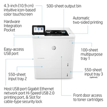 HP LaserJet Enterprise M612dn Printer - 71ppm Black + 3-Year NBD Warranty (7PS86A-3YCP)