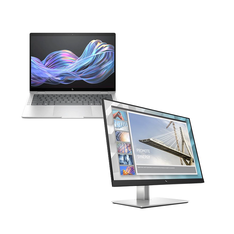 HP EliteBook Ultra G1i 14” AI Laptop (Intel U5-226V, 16GB/512GB) + HP 23.8” E24i Monitor Bundle [B9GC5PT]